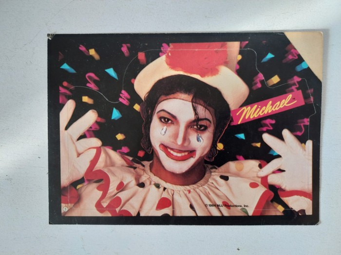 Sticker / Abtibild Michael Jackson 1984 , nr 11 Super Stickers, 17.5x12.5cm