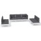 Set mobilier gradina cu perne, 7 piese, lemn masiv de pin