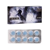 Capsule STUD Dark Horse, cu ginseng și ashwagandha, pentru erecții puternice și de durată, 10 buc