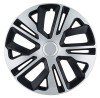 Set 4 Capace Roti 15 inch (R15) Raven Gri-Negru cu inel cromat, Autohelix MSA