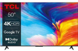 Televizor LED TCL 127 cm (50inch) 50P635, Ultra HD 4K, Smart TV, Google TV, WiFi, CI+