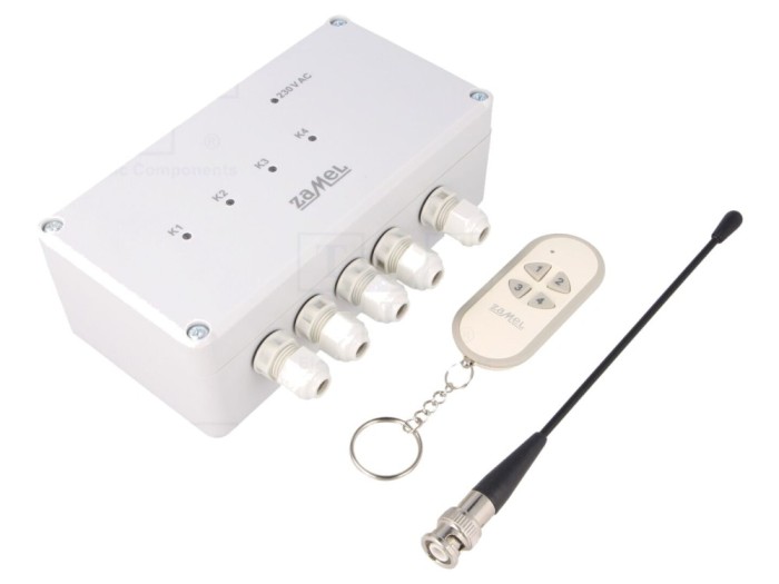 &Icirc;ntreupător rețea wireless 230V 4 canale