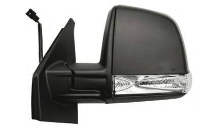 Oglinda exterioara Fiat Doblo (152/263) 01.2010- Model Combi partea stanga View Max convex carcasa neagra reglare electrica cu incalzire foto