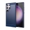 Husa carbon pentru samsung galaxy s23 ultra, tech protects, blue