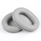 Set 2 bureti pentru casti Audio-Technica ATH M50X, M50XBT, M50, M40X, M30, M20, M10, Argintiu, Piele ecologica, Spuma cu memorie