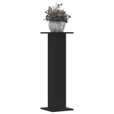 vidaXL Suporturi de plante, 2 buc., negru, 30x30x95 cm, lemn prelucrat 3307874