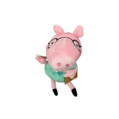 Figurină muzicală Daddy Pig, personaj Peppa Pig, 25 cm, verde