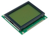 Afișaj LCD Grafic 128x64 STN Galben-Verde LED