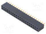 Conector şiruri pini mamă 40 PIN 2,54mm aurit THT SAMTEC