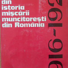 DOCUMENTE DIN ISTORIA MISCARII MUNCITORESTI DIN ROMANIA 1916-1921