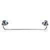 Suport din metal pentru prosop, lung, prindere mecanica sau cu ventuza, crom lucios, 455 mm