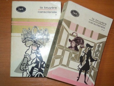 CARACTERELE,VOL.I-II de LA BRUYERE foto