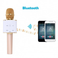 Microfon wireless sistem karaoke profesional cu boxe si bluetooth foto