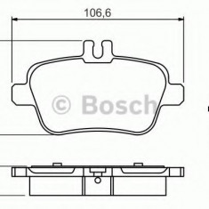 Set placute frana,frana disc MERCEDES CLA Shooting Brake (X117) (2015 - 2016) BOSCH 0 986 494 664