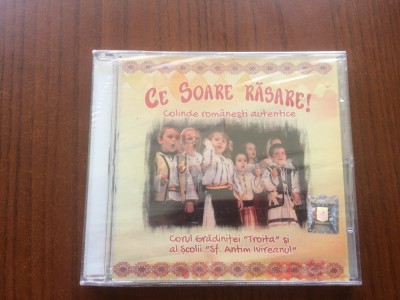 ce soare rasare colinde romanesti autentice prologos 2014 cd disc muzica de sarbatori corala cor sigilat nou foto