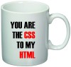 Cana alba personalizata &quot;CSS to HTML&quot;, INOVATIX&reg;. 330ml, Oem