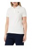Tricou Polo Dama Lacoste PF7839 Alb, Maneca Scurta, Bumbac Pique, Croiala Clasica, Marimea 40/L