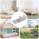 Set 12 Chei Hexagonale Otel Argintiu 32x86mm vidaXL 864860 Imbus L Durabile Ergonomice Universal