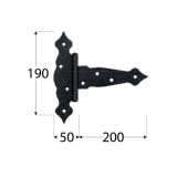 Balama cu insertie ZTO 200x50x190x2,5 mm