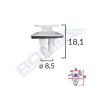 Clipsuri Tapiterie Mercedes 8.5x18.1mm Albe - Set 10 Bucati Fixare Interior Auto