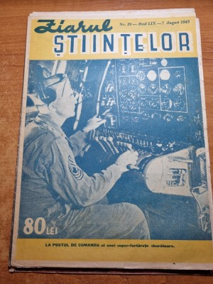 ziarul stiintelor 7 august 1945-aeromodelism,aviatia foto