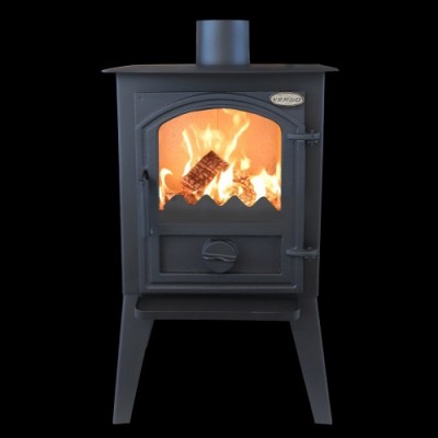 Soba retro Verso 1 LL CID &amp;ndash; 7,5 kW, cuptor inclus, design rustic și funcționalitate dublă foto