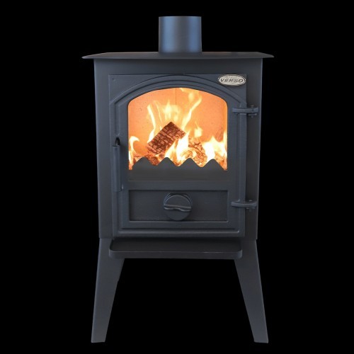 Soba retro Verso 1 LL CID &ndash; 7,5 kW, cuptor inclus, design rustic și funcționalitate dublă