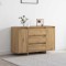 Bufet cu sertar stejar artizanal 120 x 41 x 75 cm Lemn compozit