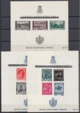 ROMANIA 1939/1940 LP 136 CENTENARUL NASTERII REGELUI CAROL I PENTRU INZESTRAREA ARMATEI SET NEDANTELAT SUPRATIPAR NEEMIS ROMA BERLIN MNH, Nestampilat