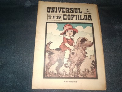 REVISTA UNIVERSUL COPIILOR NR 19 1927 foto