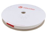 Bandă arici albă VELCRO&reg; 25mm x 25m pentru fixare rolă