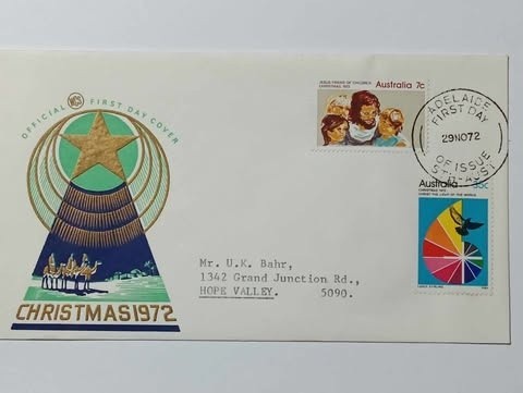 Australia 1972 - Craciun, FDC circulata