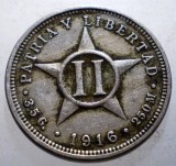 B.557 CUBA 2 DOS CENTAVOS 1916