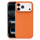 Husa compatibila cu iPhone 18 Pro Max, MagSafe, Design Woven, Soft Touch, Antisoc, Portocaliu