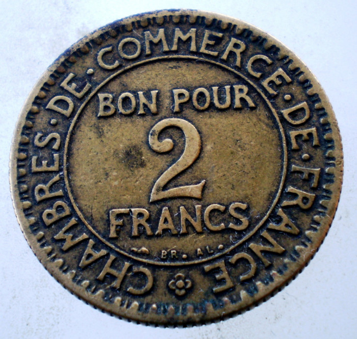 7.783 FRANTA 2 FRANCS FRANCI 1923