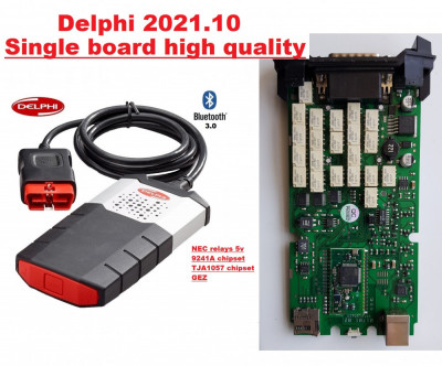 Tester Delphi soft 2021.10b , o singura placa high quality, firmware 3201 foto