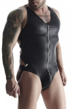Body si Bikini din Piele Ecologica, Negru, L