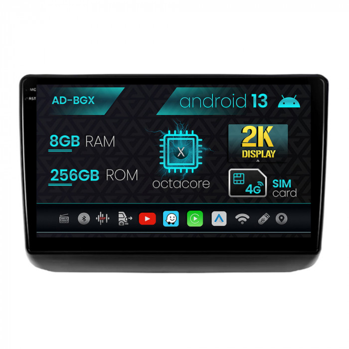 Navigatie Jeep Grand Cherokee (2013-2020), Android 13, X-Octacore 8GB RAM + 256GB ROM, 9.5 Inch - AD-BGX9008+AD-BGRKIT298