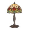 Lampa Tiffany din bronz cu flori TA-114