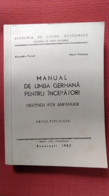 Manual de limba germana pentru incepatori - Alexandra Purcel foto