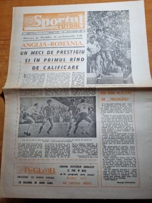 sportul fotbal 6 septembrie 1985-interviu dudu georgescu,meciul anglia romania foto