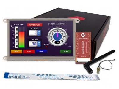 Afişaj TFT 7 inch 800x480 8MB RAM, 16Mb FLASH 500cd/m2 cu ESP32 foto