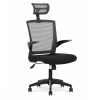 Scaun birou cu mesh HM Valor, mecanism de balans, ergonomic, inaltime ajustabila, respirabil, cadru polipropilena, rotire 360 , negru gri
