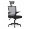 Scaun birou cu mesh HM Valor, mecanism de balans, ergonomic, inaltime ajustabila, respirabil, cadru polipropilena, rotire 360 , negru gri