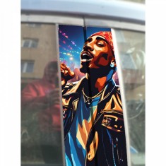 Sticker Auto Rapper 3 pentru Stalpi Usi , Design Urban si Modern