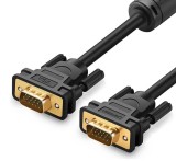 CABLU video Ugreen, &quot;VG101&quot; VGA (T) la VGA (T), 1.5m, ecranat, negru, &quot;11630&quot; (timbru verde 0.8 lei) - 6957303876303