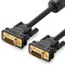 CABLU video Ugreen, &quot;VG101&quot; VGA (T) la VGA (T), 1.5m, ecranat, negru, &quot;11630&quot; (timbru verde 0.8 lei) - 6957303876303
