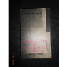 I. CONSTANTINESCU - INTRODUCERE IN LITERATURA CLASICA