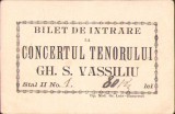 HST A55 Bilet intrare concert tenor Gh S Vassiliu