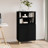 vidaXL Dulap &icirc;nalt, negru, 60x36x110 cm, lemn prelucrat